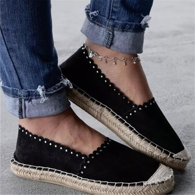 2019 Spring Large Size Foreign Trade Cloth European And American New Style Autumn Flat Casual Fisherman Women's Single_voghion.com