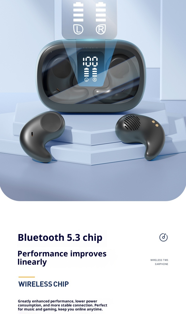 3c 2023 New M51 Sleep Bluetooth For Side Sleeping High-Quality TWS In-Ear Mini Earphones Wholesale_voghion.com