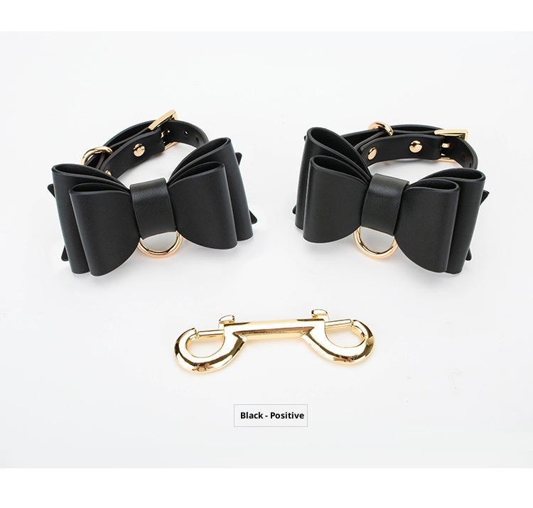 LuvBox LoveRing Leder SM Handschellen Erotische Fußfesseln Flirt-Accessoires Fesseln Handringe für Erwachsene Sexspielzeug für Paare_voghion.com