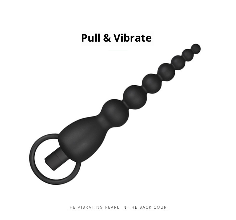 LuvBox LoveRing Anello dell'amore Camera posteriore Tirare Bead Plug anale Ricarica Vibrazione Frequenza Regolazione Giocattoli sessuali Uomini e donne Piccolo_voghion.com