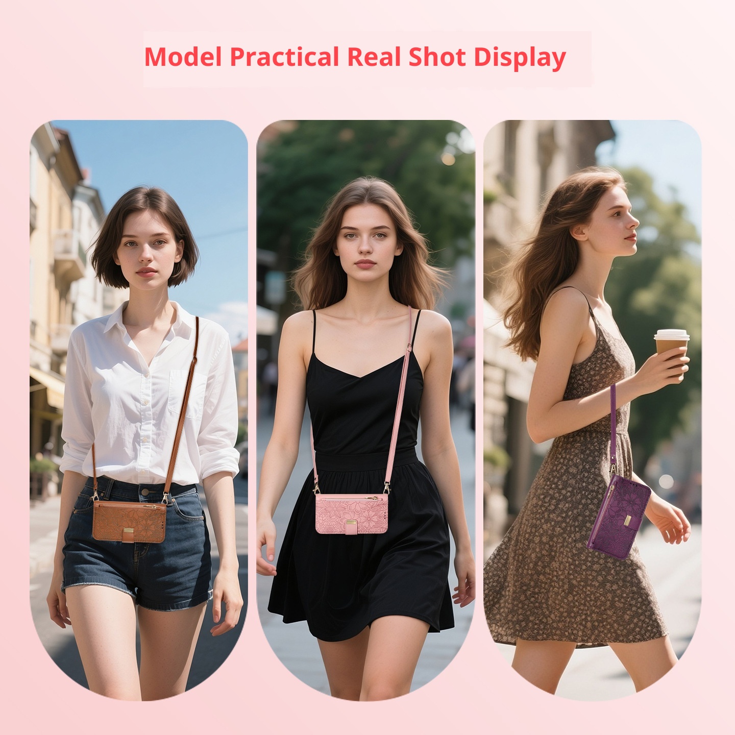 TechGlobe Shunli New Model Compatible With IPhone Flip Leather Flower And Leaf 17 Air Lanyard 16 Phone Case_voghion.com