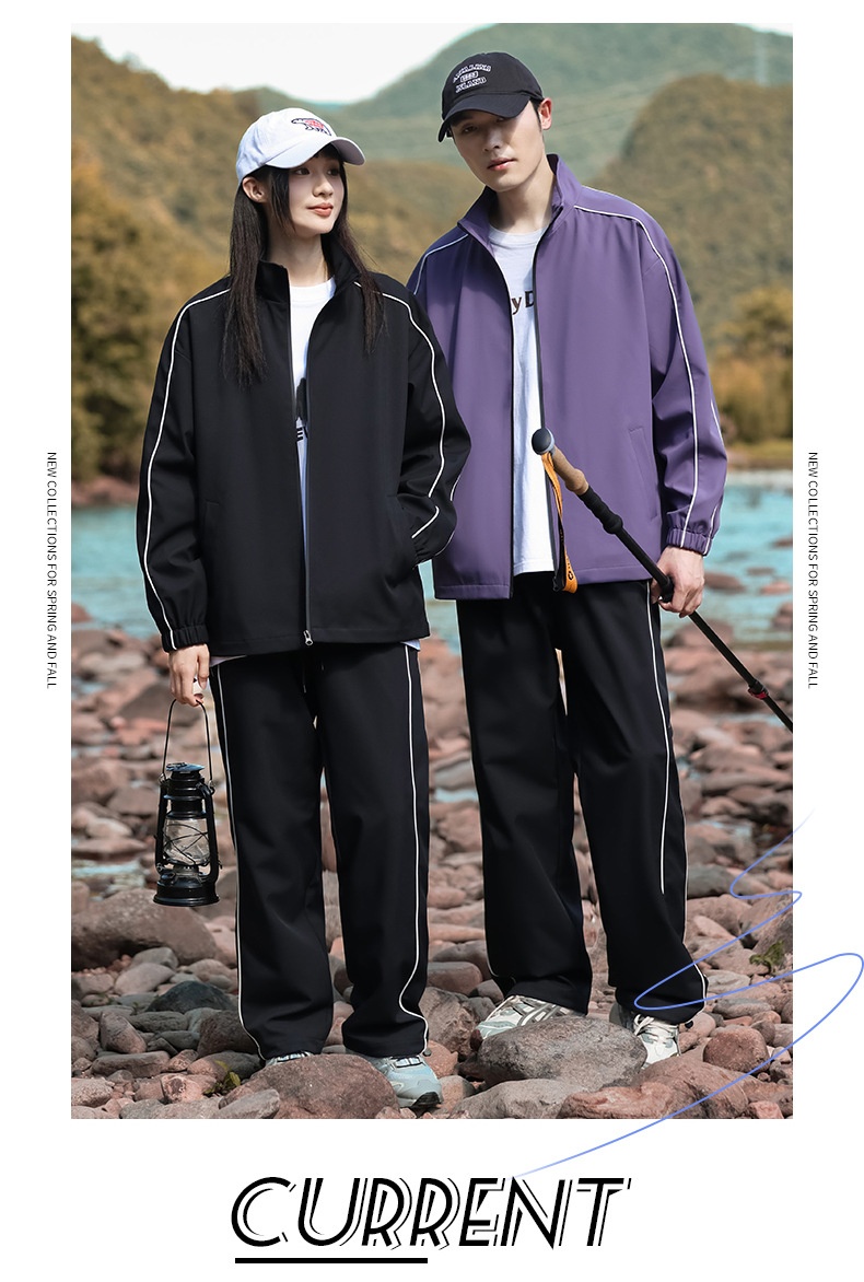 001 Completo casual alla moda, giacca e pantaloni da esterno, due pezzi, per uomo, acquisto di gruppo_voghion.com