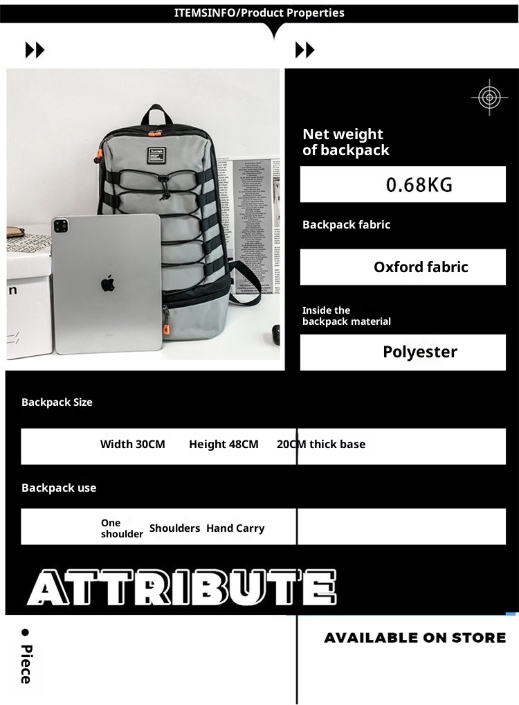 ActiveGo 24 Zaino per studenti autunno inverno da uomo, doppio spallaccio, grande capacità, stile college, borsa da viaggio per esterni, transfrontaliero_voghion.com