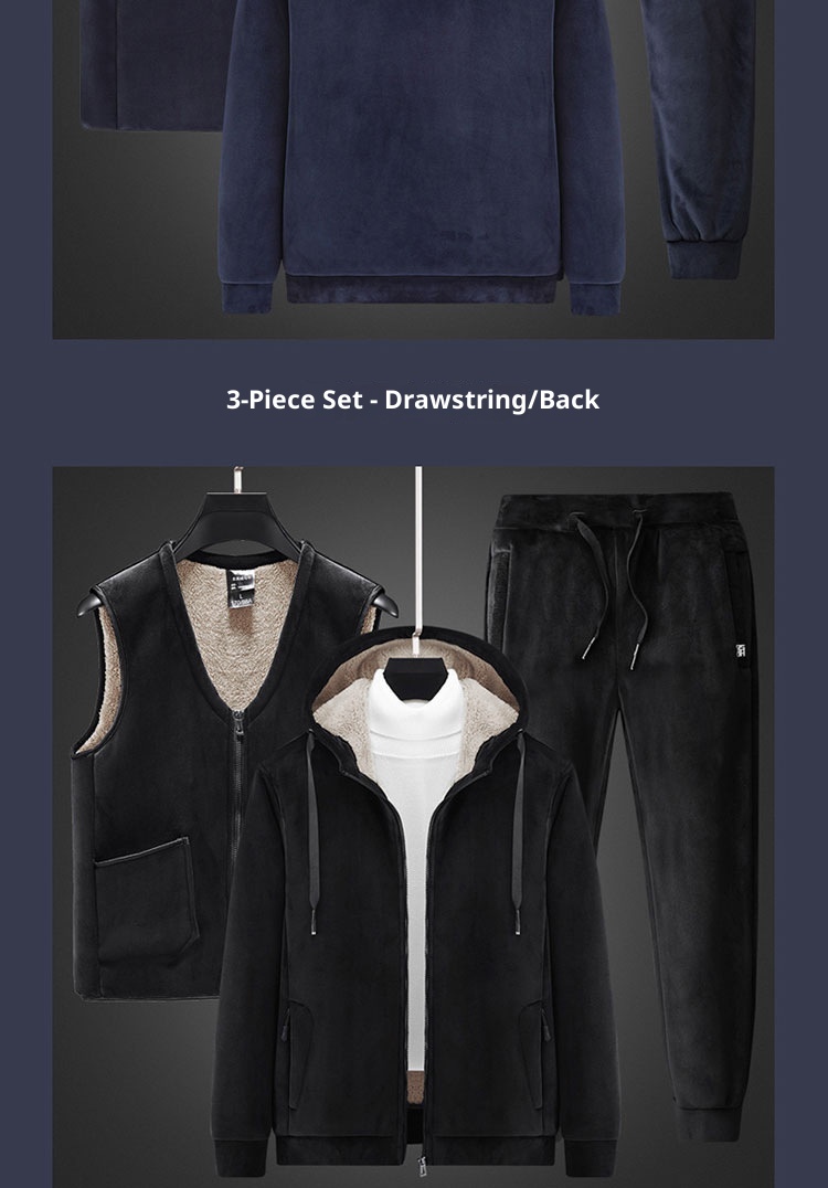 001 Three-Piece Winter Silver Fox Plus Size Sweatshirt Set For Men Thickened Warm Lamb Fleece Jacket Men's Sportswear_voghion.com