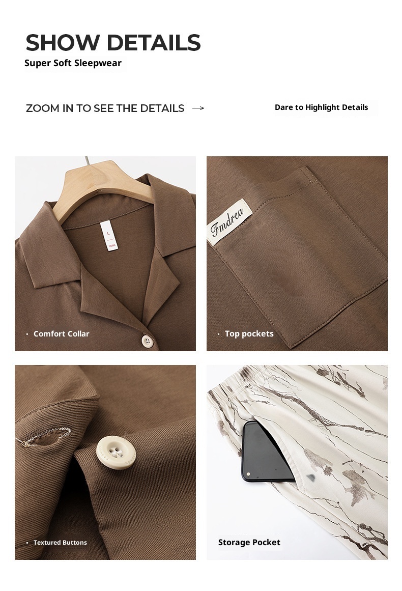 ChicShe 10A Antibacterial Pajamas For Women, Spring And Autumn Long Sleeve 2025 New Style, High-End Feel, Pure Cotton, Plus Size_voghion.com