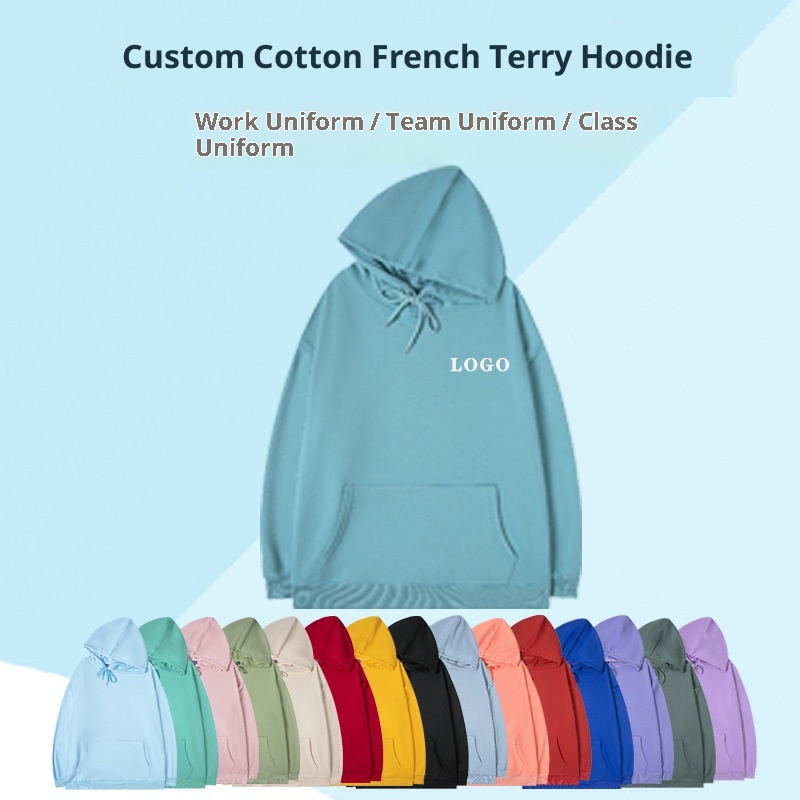 Felpa con cappuccio a maniche lunghe personalizzata da uomo, con ricamo Pr Group Uniform Workwear_voghion.com