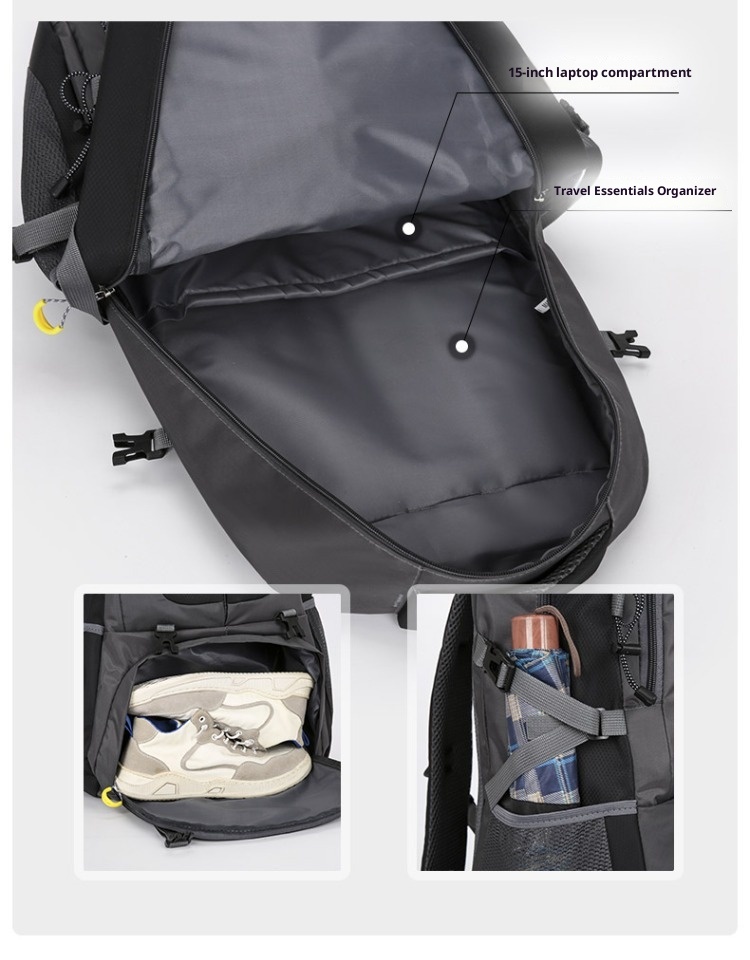 ActiveGo 30L Hiking Men's Double Shoulder Bag Women's Lightweight Outdoor Professional Waterproof 2025 New Large Capacity Travel_voghion.com