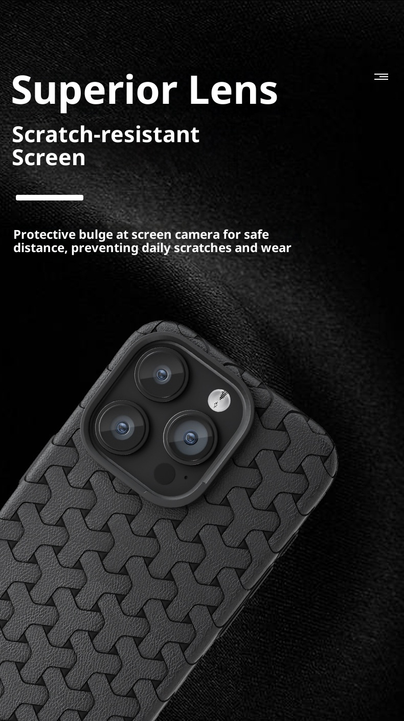 TechGlobe Nuovo stile adatto per iPhone 16 Pro Max Custodia per telefono in pelle alla moda, antiurto e resistente all'usura, motivo dente di cane_voghion.com