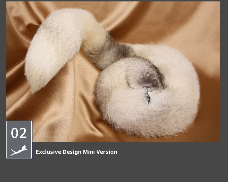 LuvBox SM Plug anale in metallo Back Court Prodotti per uomini e donne Strumenti sessuali per coppie Coda di volpe con capelli veri Flirt sexy Dropshipping_voghion.com