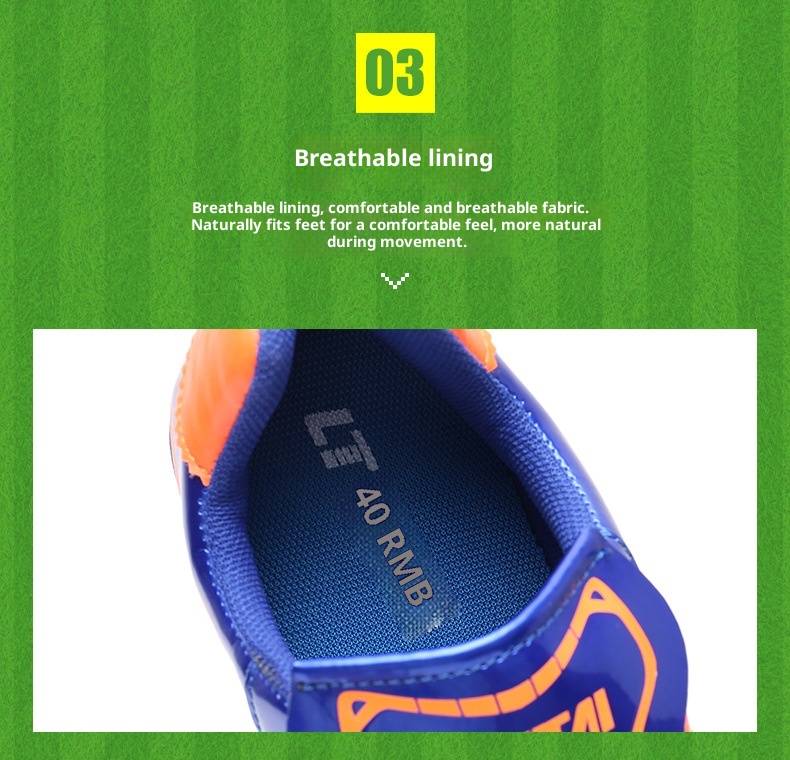 ShoeGlobe Lutai Fußballtrainingsschuhe mit Gummisohle für Jugendliche im Herbst-Design, Rasensportschuhe für Herren, ab Lager im Großhandel_voghion.com