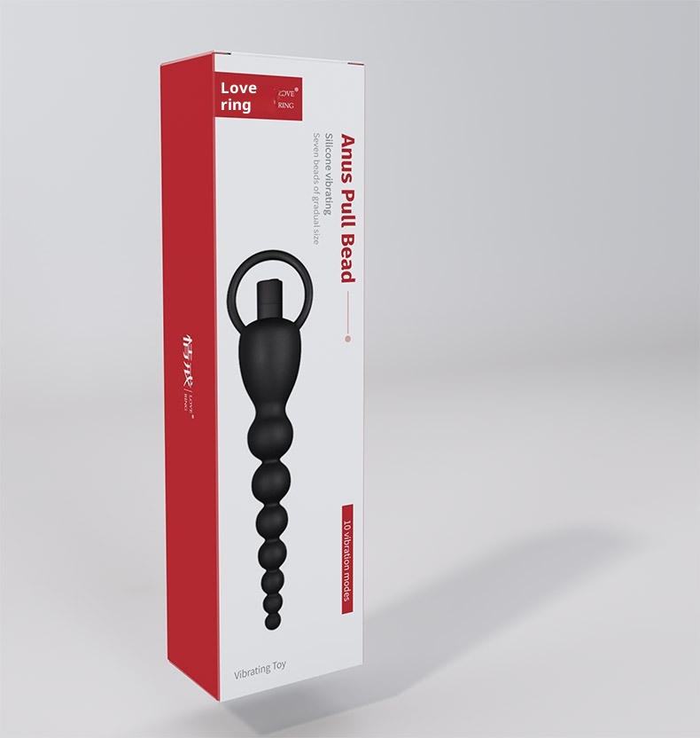 LuvBox LoveRing Anello dell'amore Camera posteriore Tirare Bead Plug anale Ricarica Vibrazione Frequenza Regolazione Giocattoli sessuali Uomini e donne Piccolo_voghion.com