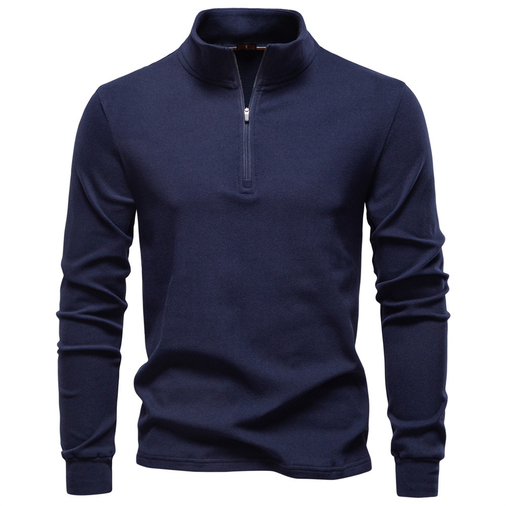 Jungen Warm Base Layer Sweatshirt mit Reißverschluss, Stehkragen, Langarm, Neu 2025, Herren Europäische Größe, Herbst/Winter Derong_voghion.com