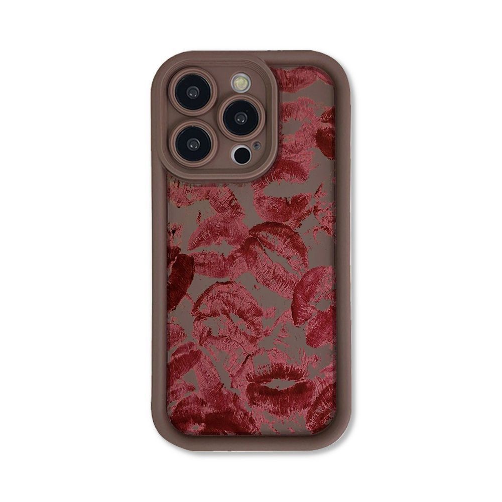 TechGlobe Full Screen Lip Print Compatible With IPhone 16 Pro Max 14 Phone Case 12/13 Precision Hole 11 Shockproof X_voghion.com