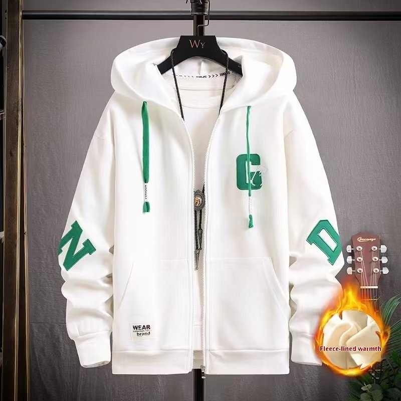 boy Autumn Winter 13 High Middle School Student Cardigan Jacket 15 Years Old Boys 14 Teenagers 16 Big Kids Fleece Lined_voghion.com