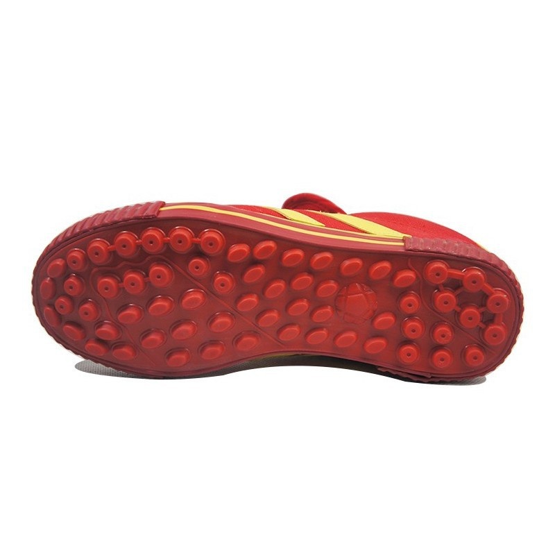 ShoeGlobe Qingdao Double Star Canvas Fußballschuhe für Kinder mit Kunstrasen und magischer Schnalle (neues Modell)_voghion.com