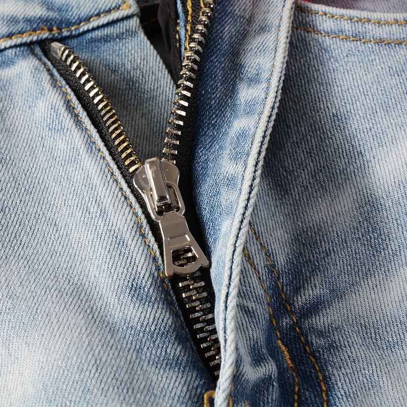 boy European And American High Street Men's Patch Handmade Ripped Slim Fit Skinny Jeans 1307_voghion.com