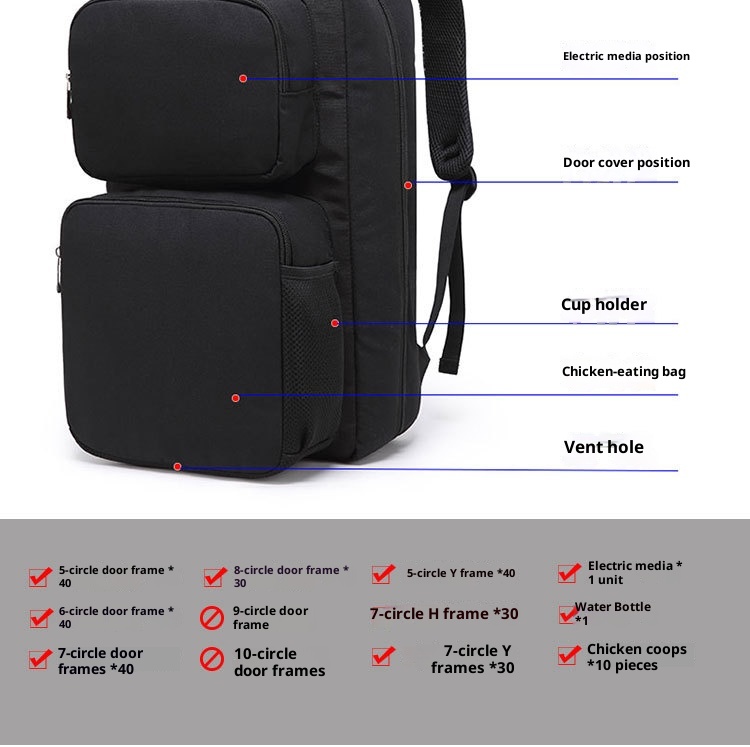 ActiveGo Foreign Trade Cross-Border Large Capacity Casual Travel Outdoor Integrated Door Hiking Bag Hunting Backpack_voghion.com