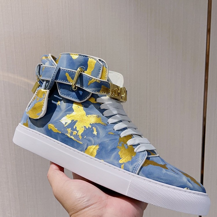 Zees Zees Zees European Style Men's Camouflage Graffiti Couple High-top Korean Trendy Brand Fashion Street Dance Casual Lace-up Lock_voghion.com