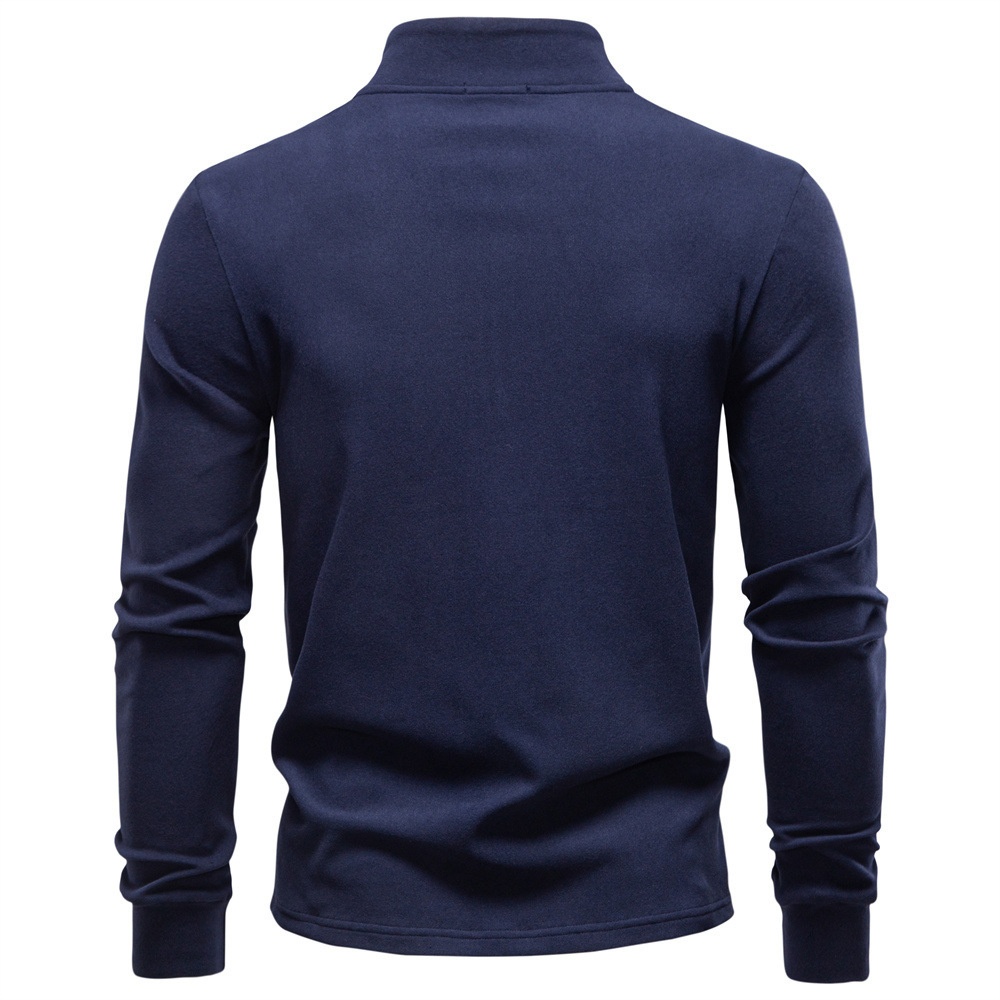 Jungen Warm Base Layer Sweatshirt mit Reißverschluss, Stehkragen, Langarm, Neu 2025, Herren Europäische Größe, Herbst/Winter Derong_voghion.com