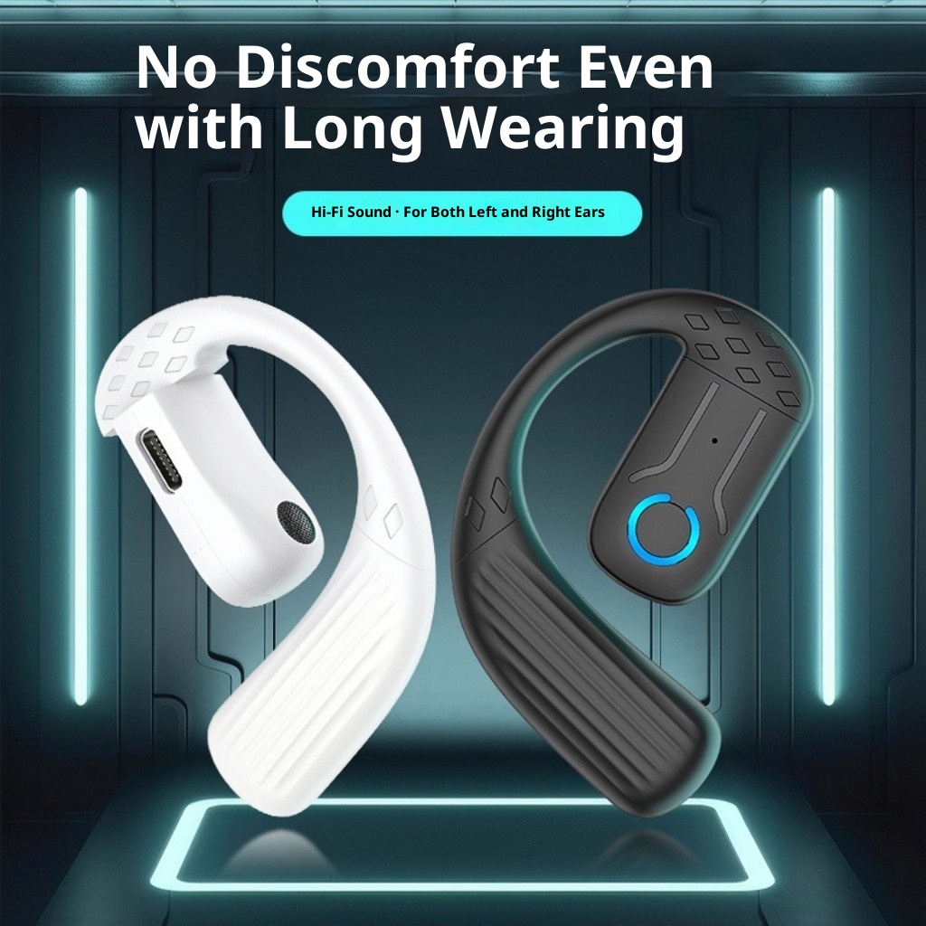 3c B01 Kabellose Bluetooth-Kopfhörer mit drehbarem Ohrbügel (links und rechts), ohne In-Ear-Funktion, extrem langer Akkulaufzeit und 5,4-GHz-Gaming-Funktion (niedrige Frequenz)._voghion.com