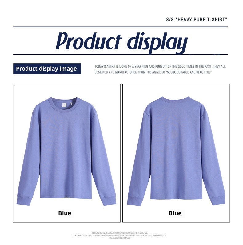 Sweat-shirt unisexe en pur coton 280g pour homme, imprimé trois livres, col rond, manches longues._voghion.com