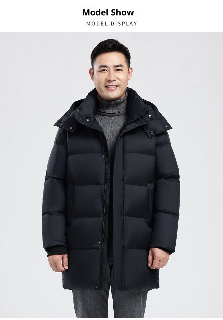 Winterjacke für Jungen 2025, mittellang, dick gefüttert, mit Daunenfüllung, warm, ideal für Väter, kältebeständige Kleidung, Großhandel_voghion.com