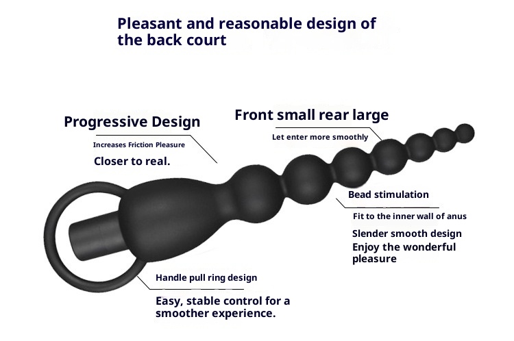 LuvBox LoveRing Anello dell'amore Camera posteriore Tirare Bead Plug anale Ricarica Vibrazione Frequenza Regolazione Giocattoli sessuali Uomini e donne Piccolo_voghion.com
