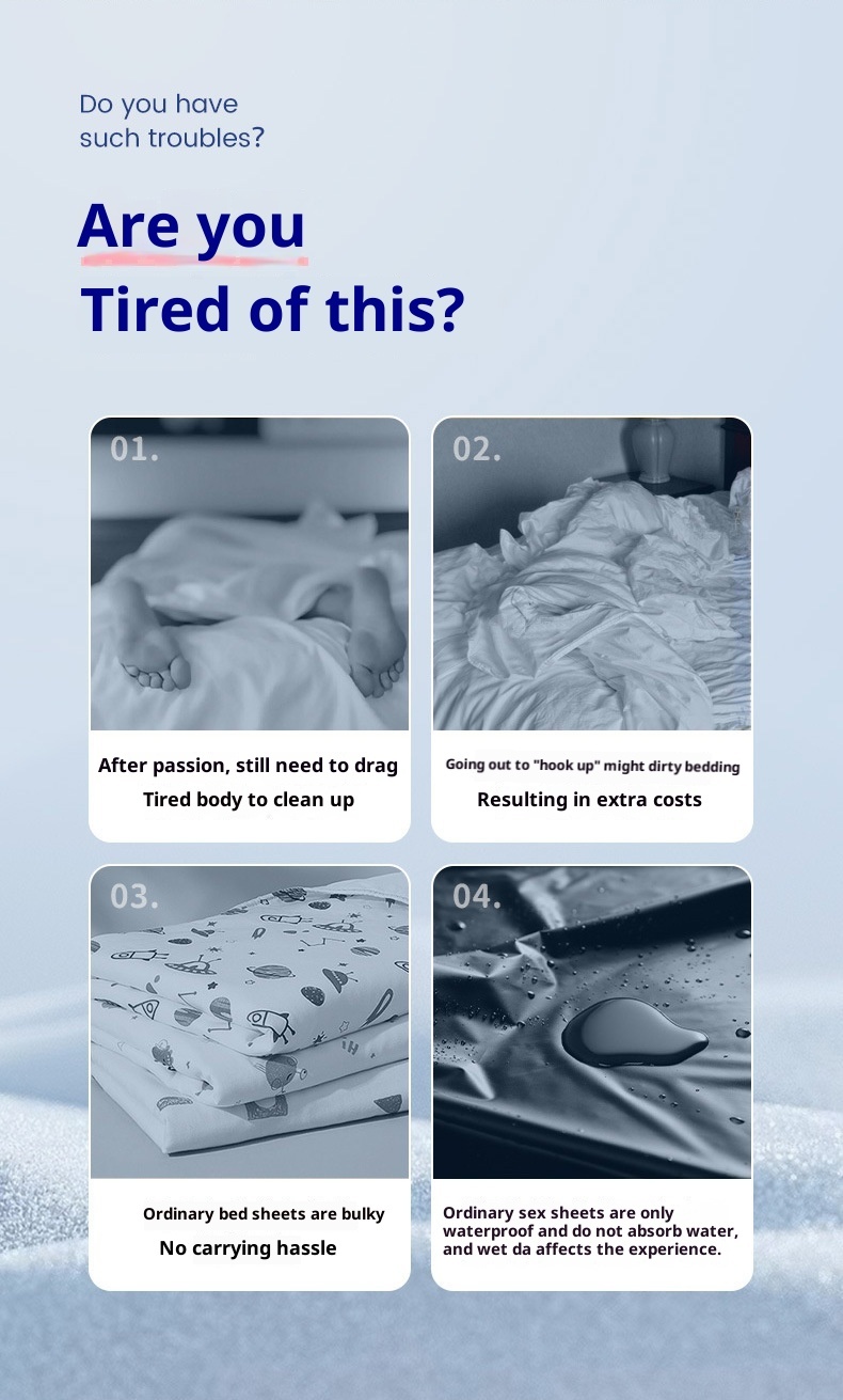 Drap-housse jetable imperméable et résistant à l'huile LuvBox Sexy Push Oil, idéal pour matelas d'hôtel et sextoys pour couples._voghion.com