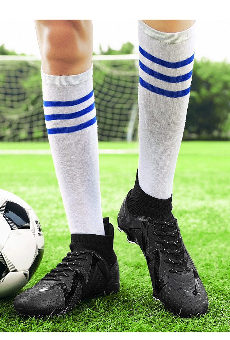 ShoeGlobe Cross-Border Xiyin Soccer Men And Women High-Top Competition Sports Spike Student Turf Green Training Shoes_voghion.com