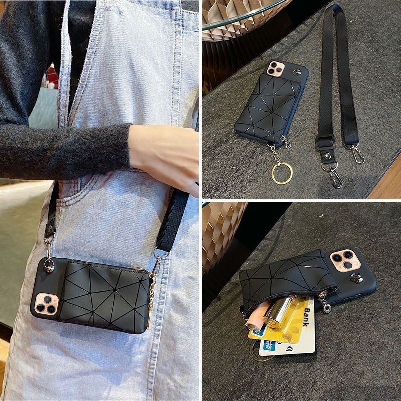 TechGlobe Compatible With 14 Phone Case 16Pro/Card Holder/15Pro/13/8 Crossbody 12/iPhone 17 Coin Purse 12_voghion.com