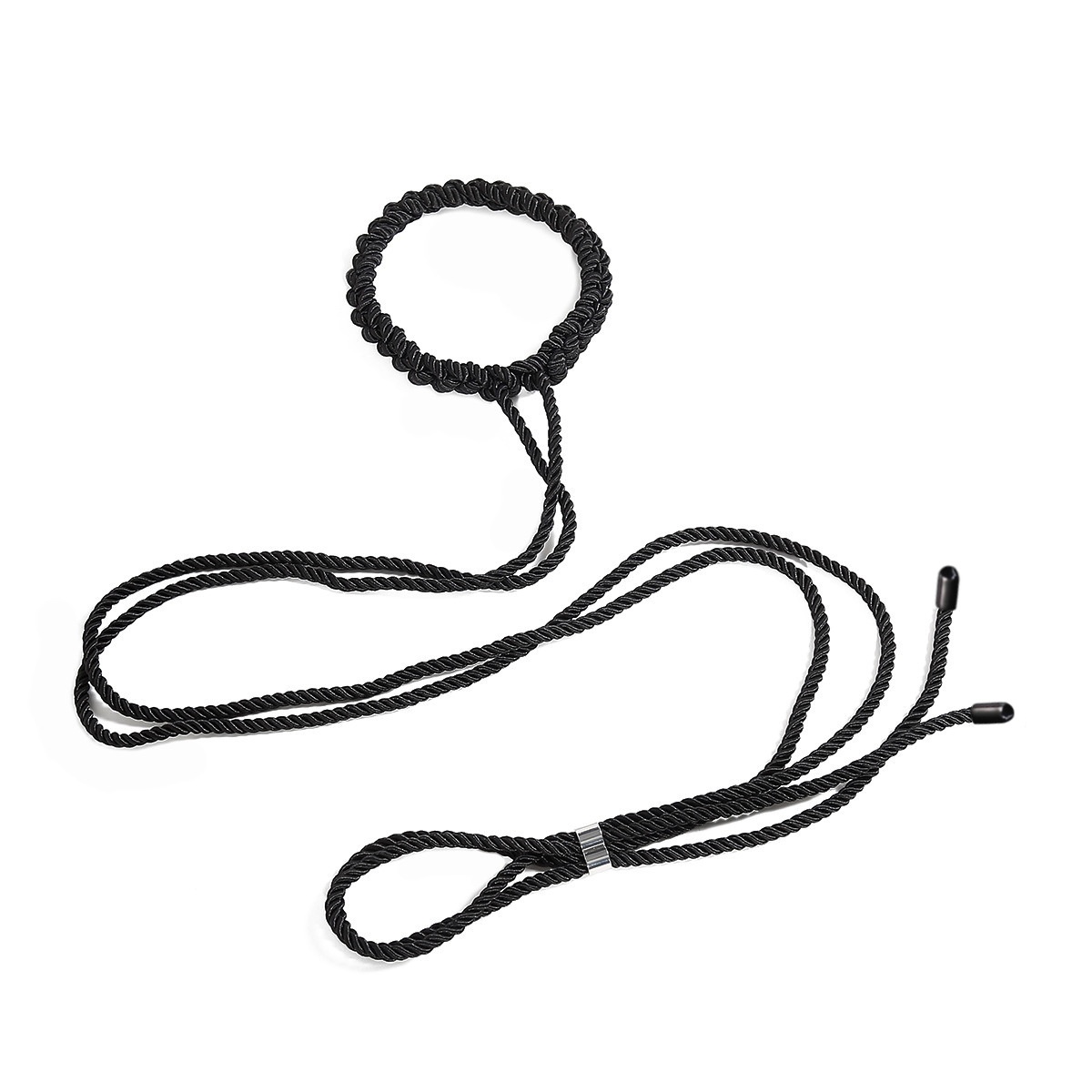 LuvBox Sexy Handcuffs Braided Adjustable Ring Traction Collar Rope Art Finished Binding Hand Adult SM Code Props_voghion.com