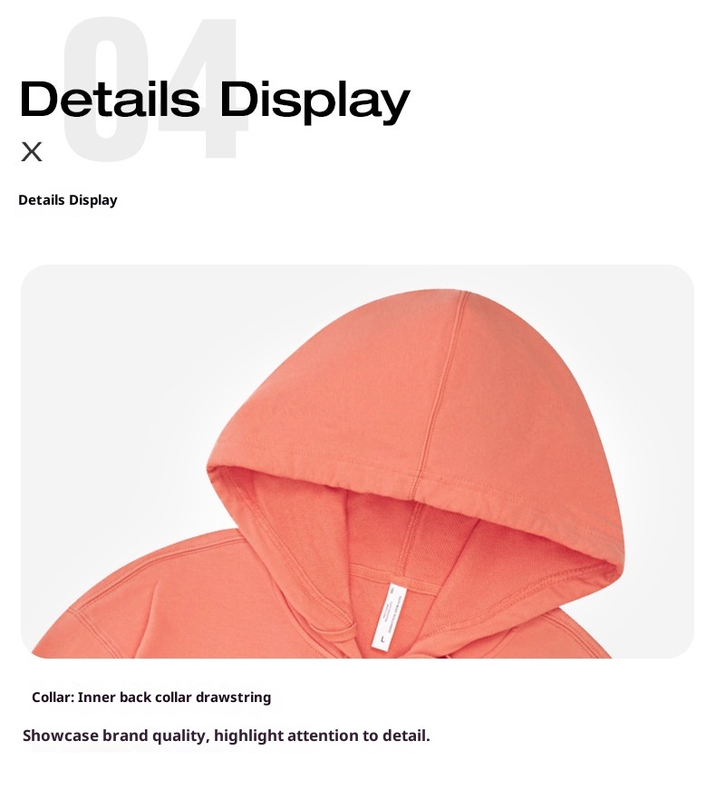 Felpa con cerniera in spugna da 330 g, personalizzata, in puro cotone europeo e americano, con cappuccio, da uomo, tinta unita_voghion.com