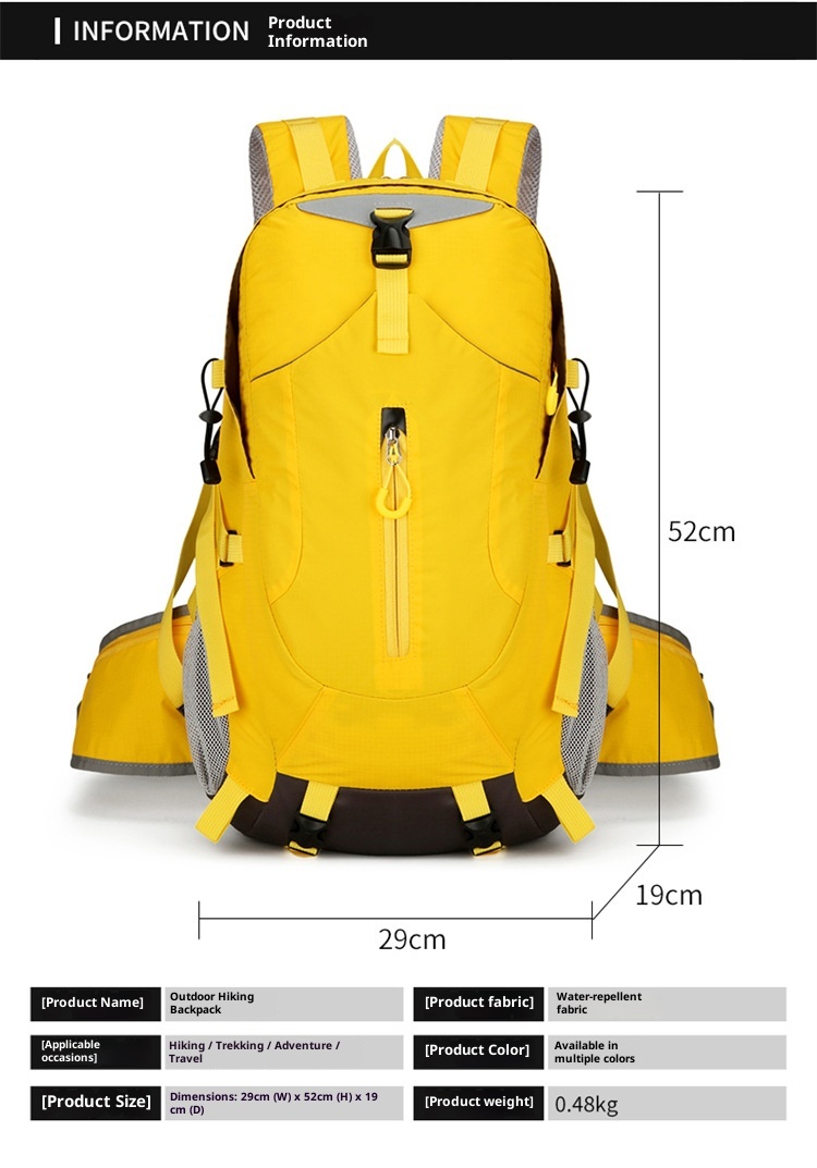 ActiveGo Cross-border New Double Shoulder Large Capacity Travel Leisure Outdoor Business Trip Lightweight Hiking Bag Women's_voghion.com