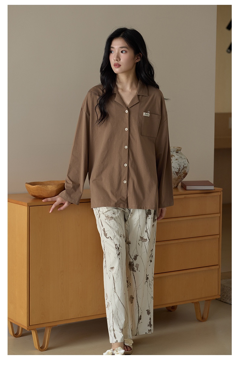 ChicShe 10A Antibacterial Pajamas For Women, Spring And Autumn Long Sleeve 2025 New Style, High-End Feel, Pure Cotton, Plus Size_voghion.com