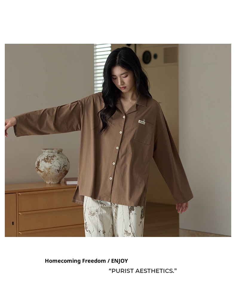 ChicShe 10A Antibacterial Pajamas For Women, Spring And Autumn Long Sleeve 2025 New Style, High-End Feel, Pure Cotton, Plus Size_voghion.com