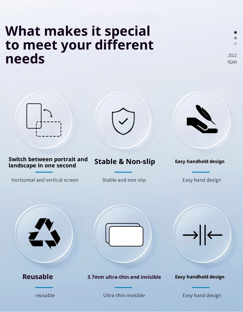 TechGlobe Back Sticker Multi-Functional Creative Insert Stand Holder Card Zipper Phone Case DIY Free Matching_voghion.com