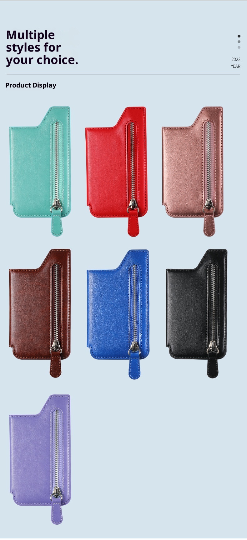 TechGlobe Back Sticker Multi-Functional Creative Insert Stand Holder Card Zipper Phone Case DIY Free Matching_voghion.com