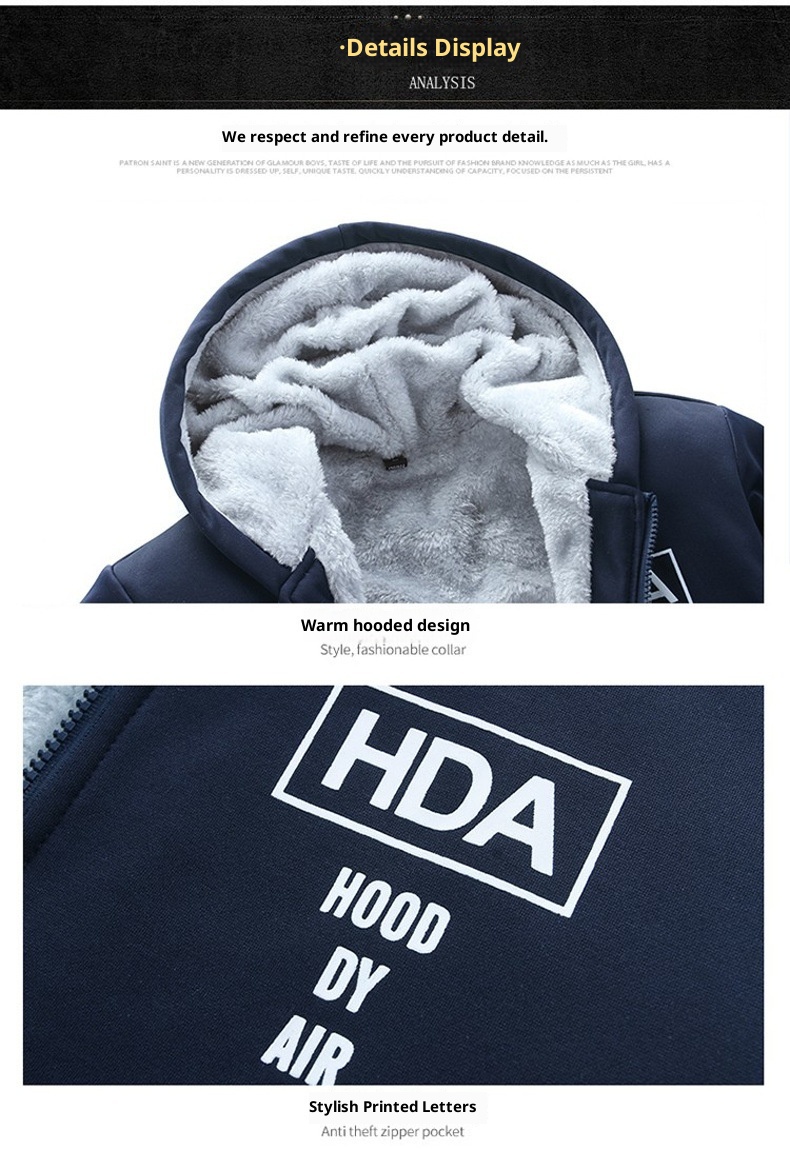 001 M-8XL 2025 Autunno e Inverno Manica Lunga Ispessito Sport Casual Due Pezzi Completo da Uomo_voghion.com