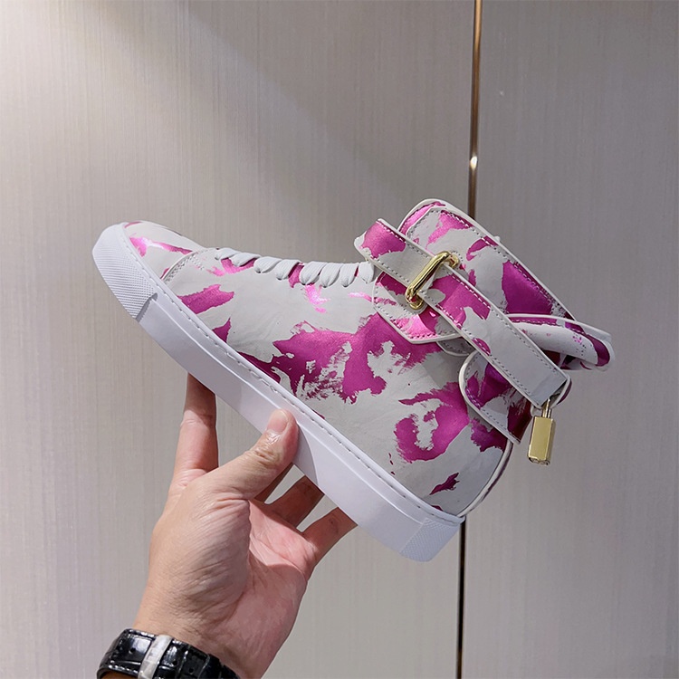 Zees Zees Zees European Style Men's Camouflage Graffiti Couple High-top Korean Trendy Brand Fashion Street Dance Casual Lace-up Lock_voghion.com