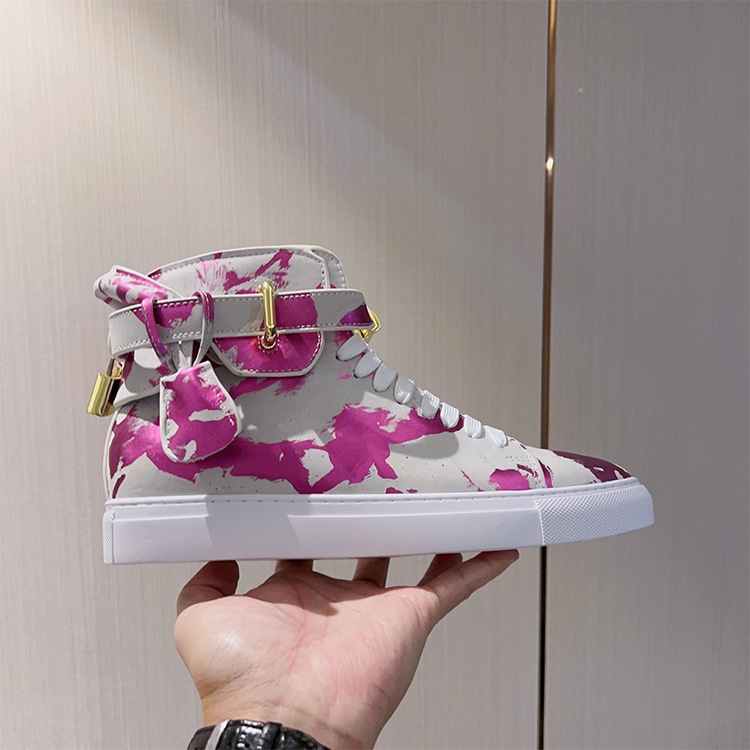 Zees Zees Zees European Style Men's Camouflage Graffiti Couple High-top Korean Trendy Brand Fashion Street Dance Casual Lace-up Lock_voghion.com