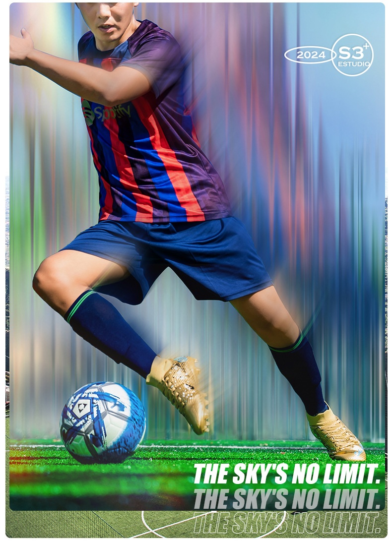 Chaussures de football montantes ShoeGlobe Wow personnalisées, style transfrontalier, en gros, à pointes longues Broken AG pour adultes, enfants et étudiants, style professionnel_voghion.com