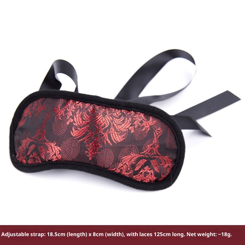 LuvBox Manette Sexy Retro Palace Tessuto Stile Cinese Manette per Piedi Bocca Gag Ball SM Benda Guinzaglio Collare Set_voghion.com