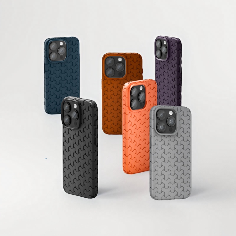 TechGlobe Nuovo stile adatto per iPhone 16 Pro Max Custodia per telefono in pelle alla moda, antiurto e resistente all'usura, motivo dente di cane_voghion.com