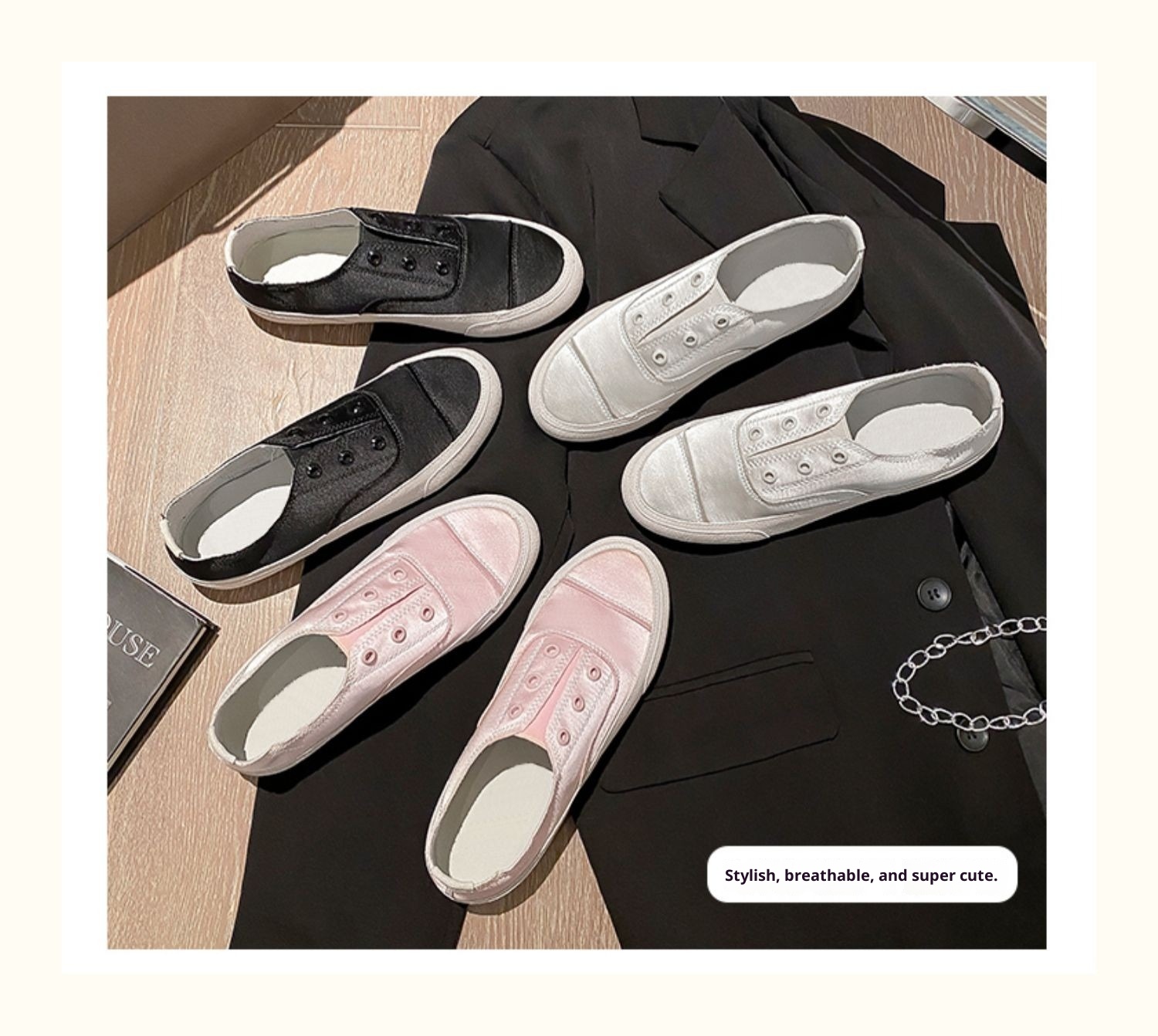 Ciabatte da donna in raso di seta, slip-on, in tela, 2025, nuove scarpe casual bianche con suola morbida spagnola_voghion.com