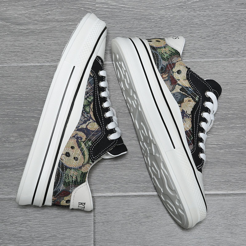 Zees Zees Zees Kaimalon 2025 Neue trendige Marken-Sneaker für den Freizeitbereich mit dicker Sohle, Design Sense Niche im europäischen Stil, koreanische Version, Canvas für Herren._voghion.com