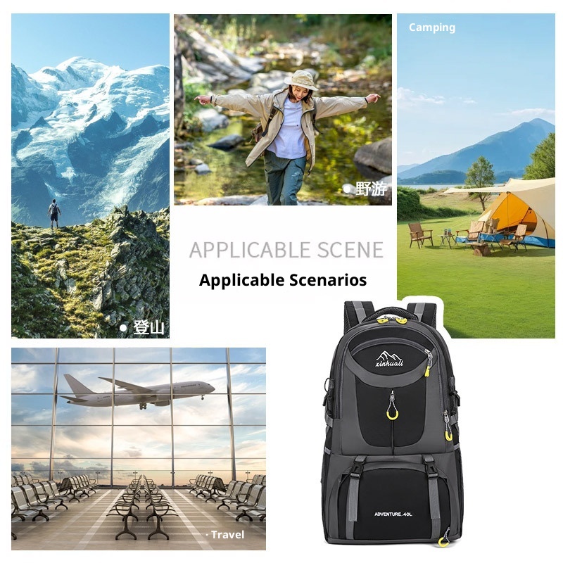 ActiveGo 30L Hiking Men's Double Shoulder Bag Women's Lightweight Outdoor Professional Waterproof 2025 New Large Capacity Travel_voghion.com