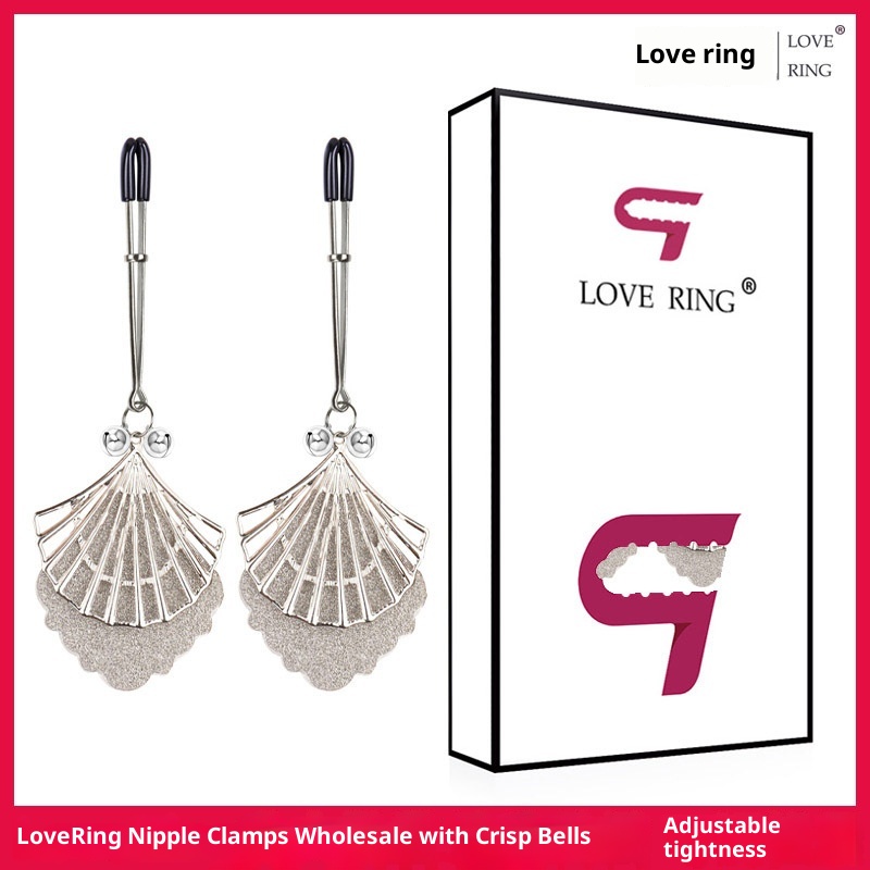 Morsetti per capezzoli LuvBox Anello erotico SM Flirting con suono di campanello Regolabile Prodotti per adulti Formazione_voghion.com