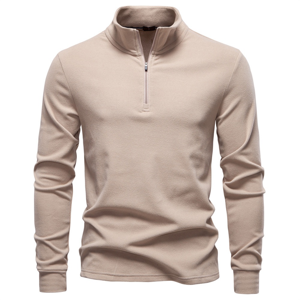 Jungen Warm Base Layer Sweatshirt mit Reißverschluss, Stehkragen, Langarm, Neu 2025, Herren Europäische Größe, Herbst/Winter Derong_voghion.com