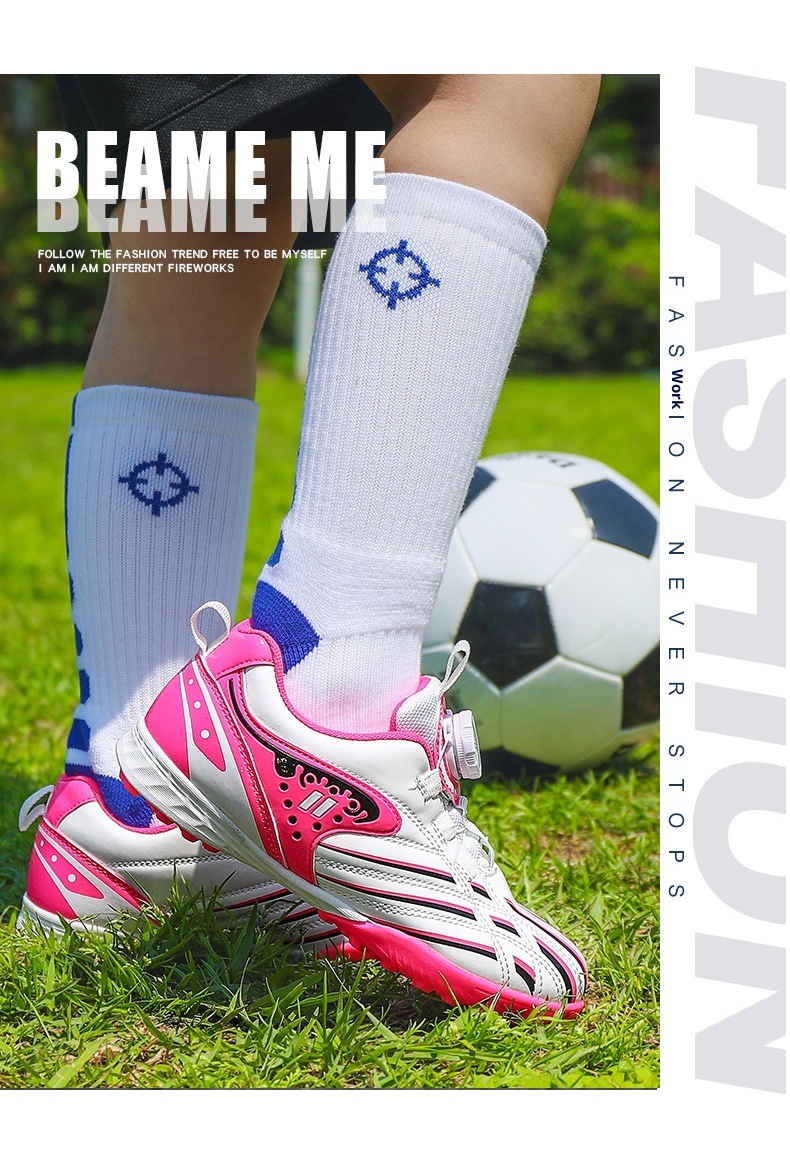 ShoeGlobe Football Shoes For Men, Women, And Children, Low-Top, Competition-Specific, Non-Slip Sports Gold Spikes, Student_voghion.com