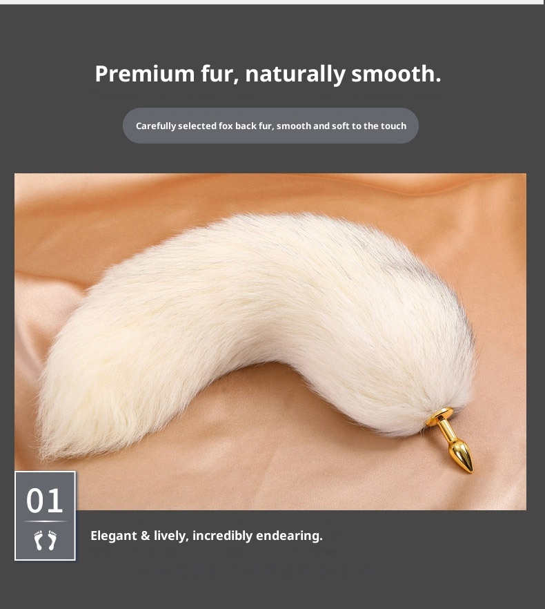 LuvBox SM Plug anale in metallo Back Court Prodotti per uomini e donne Strumenti sessuali per coppie Coda di volpe con capelli veri Flirt sexy Dropshipping_voghion.com